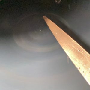 scissor sharpening water honed japanese style convex edge